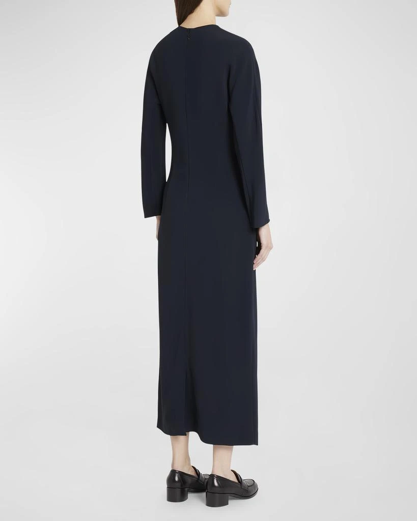 The Row Elia Long-Sleeve Viscose Dress 6
