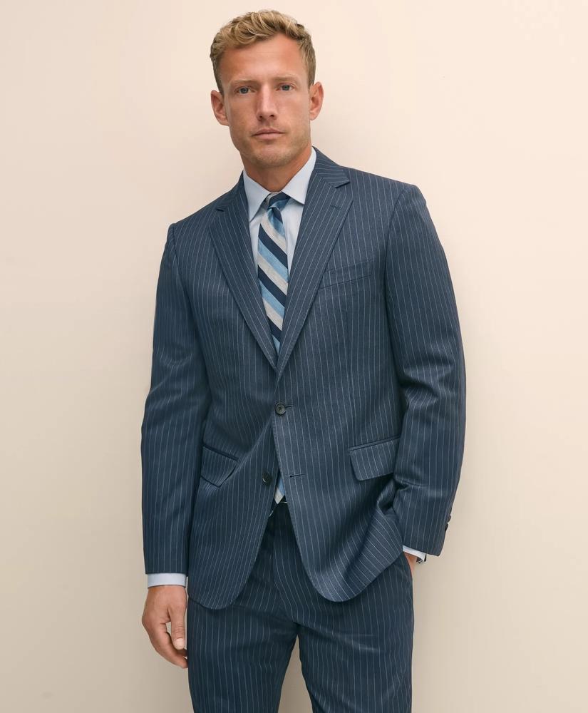 Brooks Brothers Classic Fit Wool Pinstripe 1818 Suit - Suits