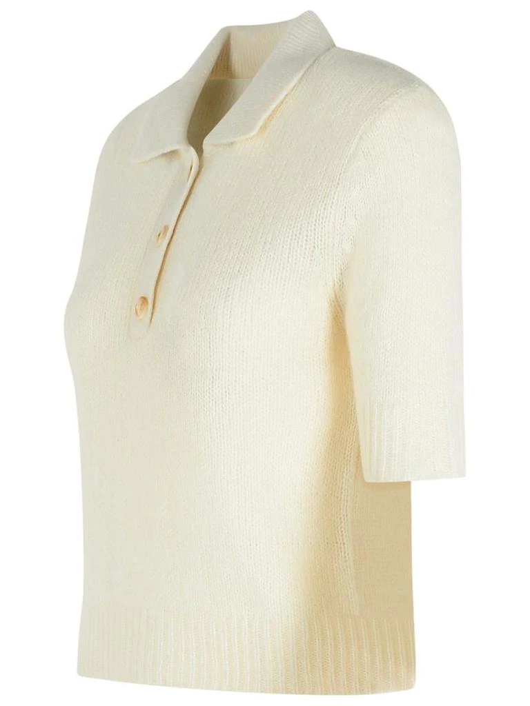 Lisa Yang Lisa Yang 'Masy' Cream Silk Blend Sweater 2