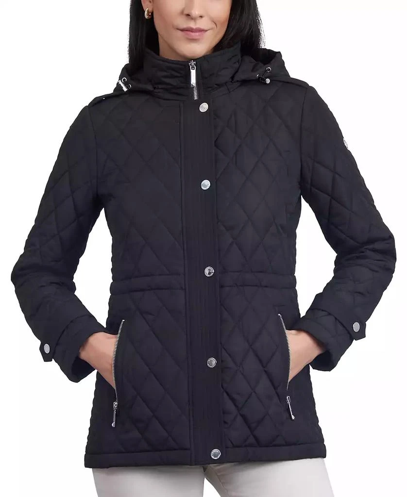 Michael Kors Women's Quilted Hooded Anorak Coat 1