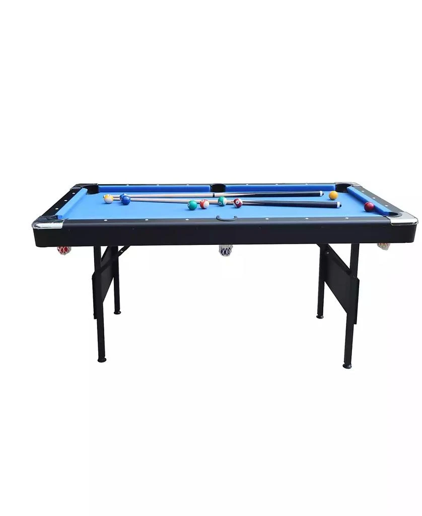 Streamdale Furniture Streamdale 3-in-1 Multi Game Table for Pool, Table Tennis, and Dining 8