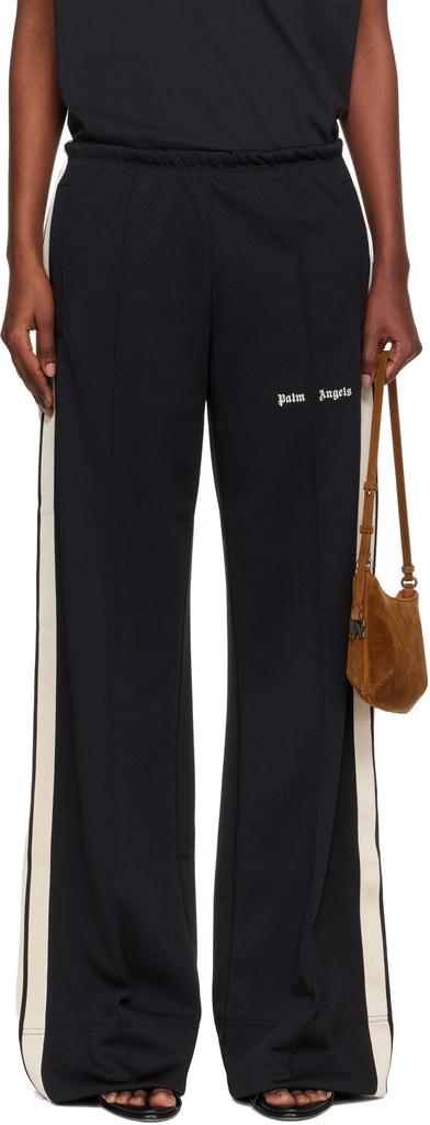 Palm Angels Black Classic Logo Track Loose Track Pants