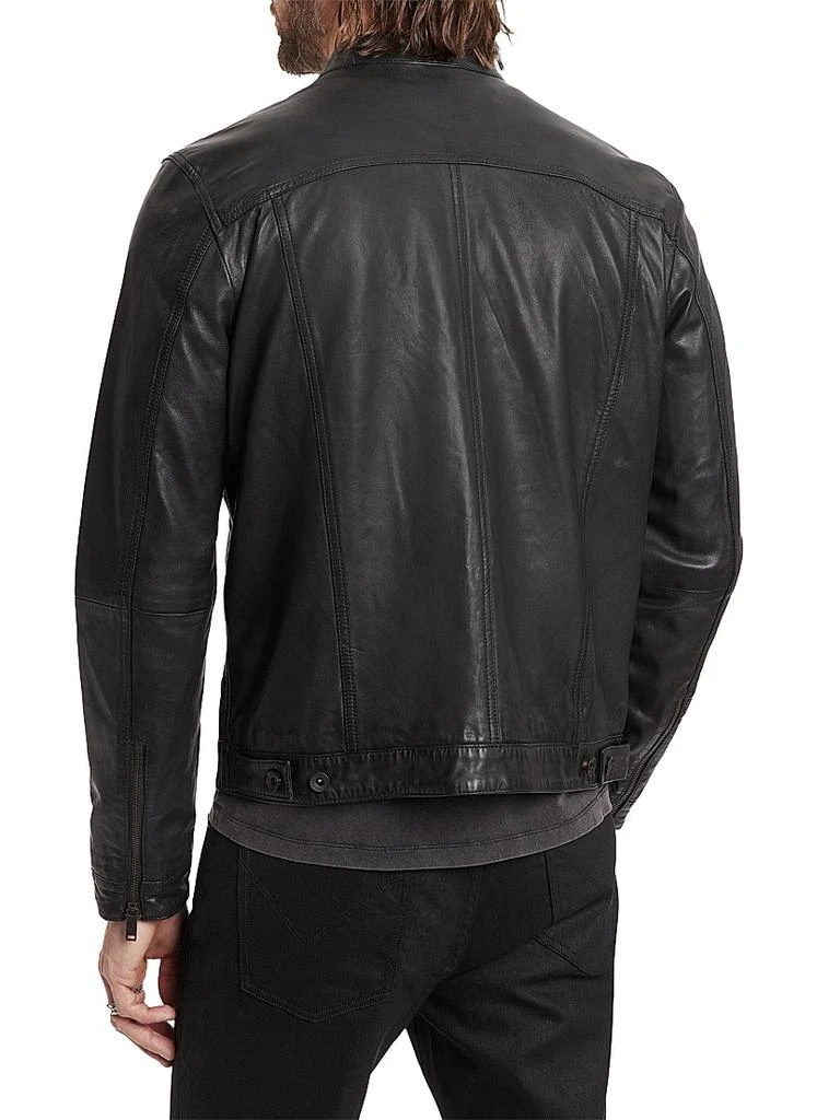 John Varvatos Zip-Front Leather Jacket 4