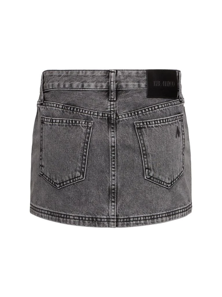 The Attico Multi-pocket Denim Mini Skirt 3