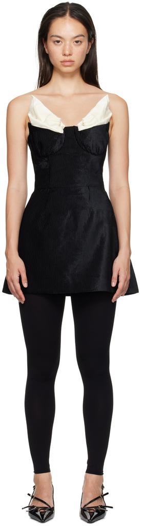 Shushu/Tong Gray Round Neck Sleeveless Minidress - Dresses