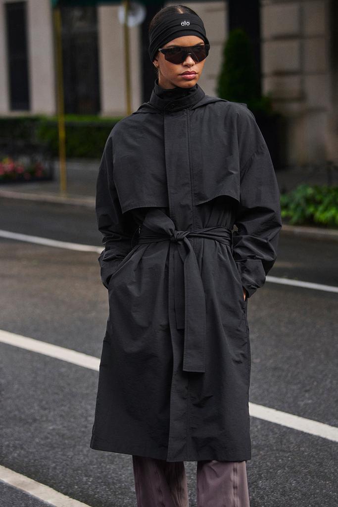トレンチコート [Alo Yoga] Crinkle On The Move Trench Crinkle On The Move Trench - Espresso | Alo Yoga