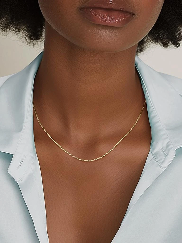 Temple St. Clair Florence86 18K Yellow Gold Ball Necklace Chain 2