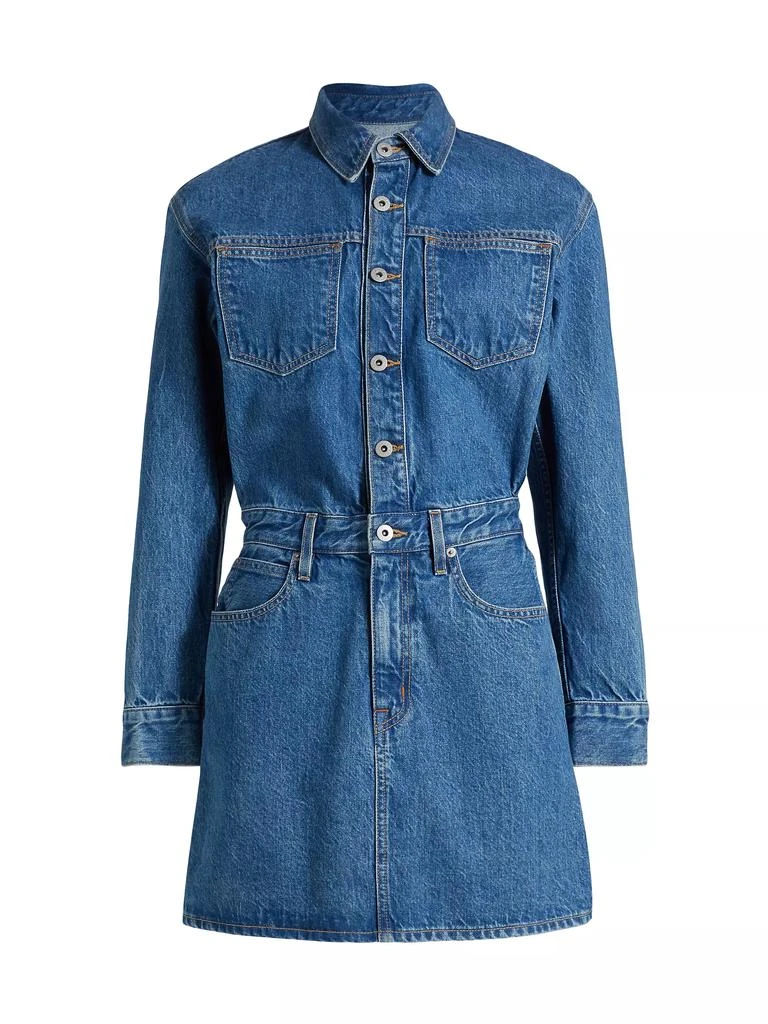 SLVRLAKE Jagger Cotton Denim Minidress 1