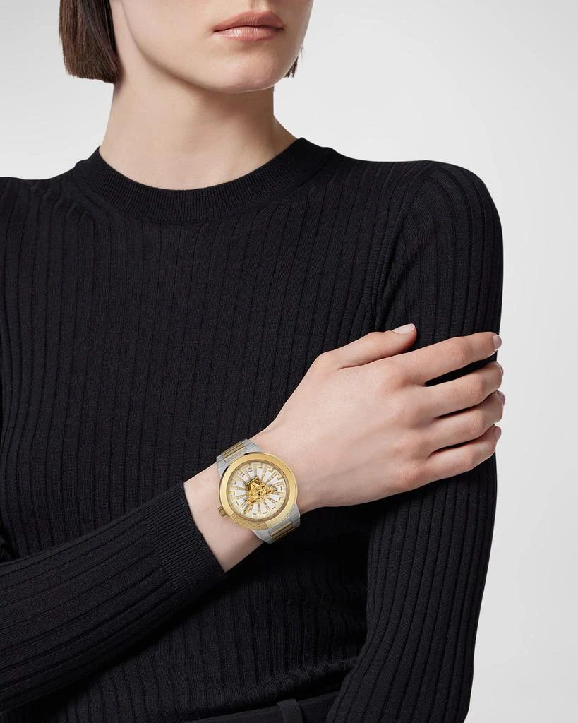 Versace 38mm Medusa Infinite Watch with Bracelet Strap, Two Tone 2