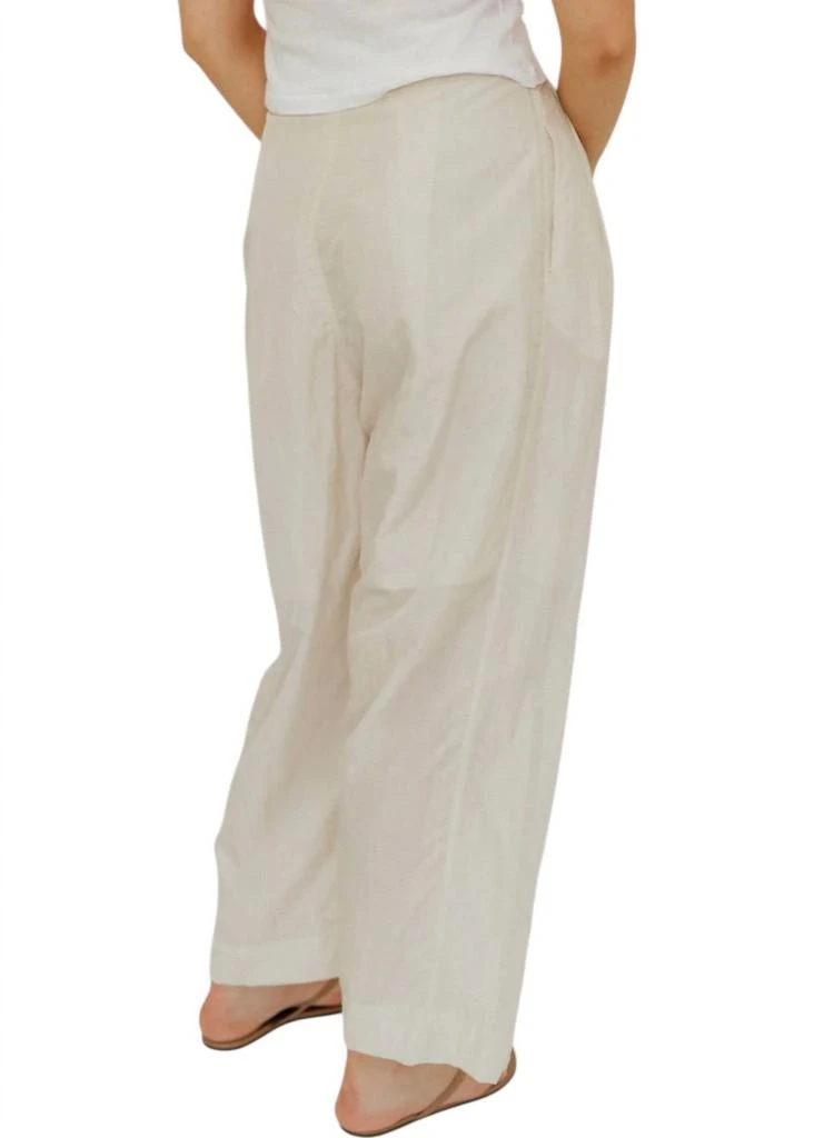 LAUREN MANOOGIAN Trace Trouser Pants In Parchment 3