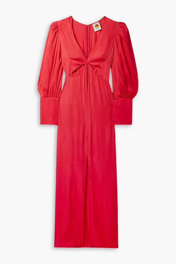 Farm Rio Cutout LENZING™ ECOVERO™ sateen maxi dress 1