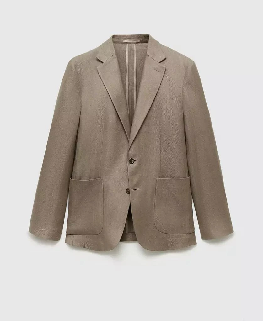 Mango Men's Linen Suit Blazer 5