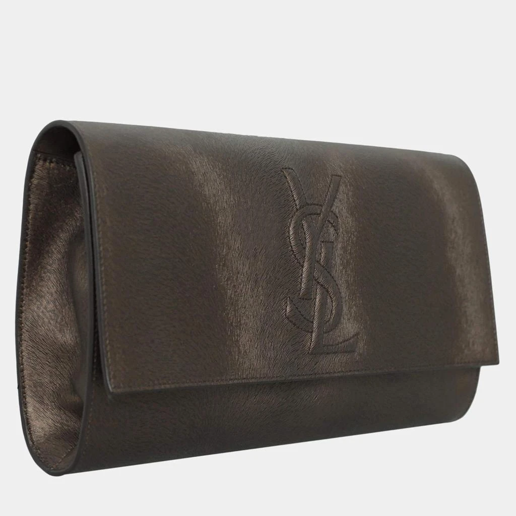 Saint Laurent Paris Saint Laurent Textured Belle De Jour Clutch 4