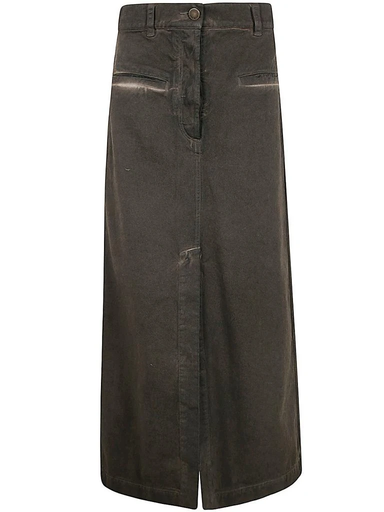 Uma Wang Uma Wang Logo Patch Denim Skirt 1