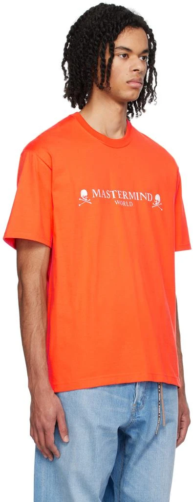 mastermind WORLD Orange 3D Skull T-Shirt 2