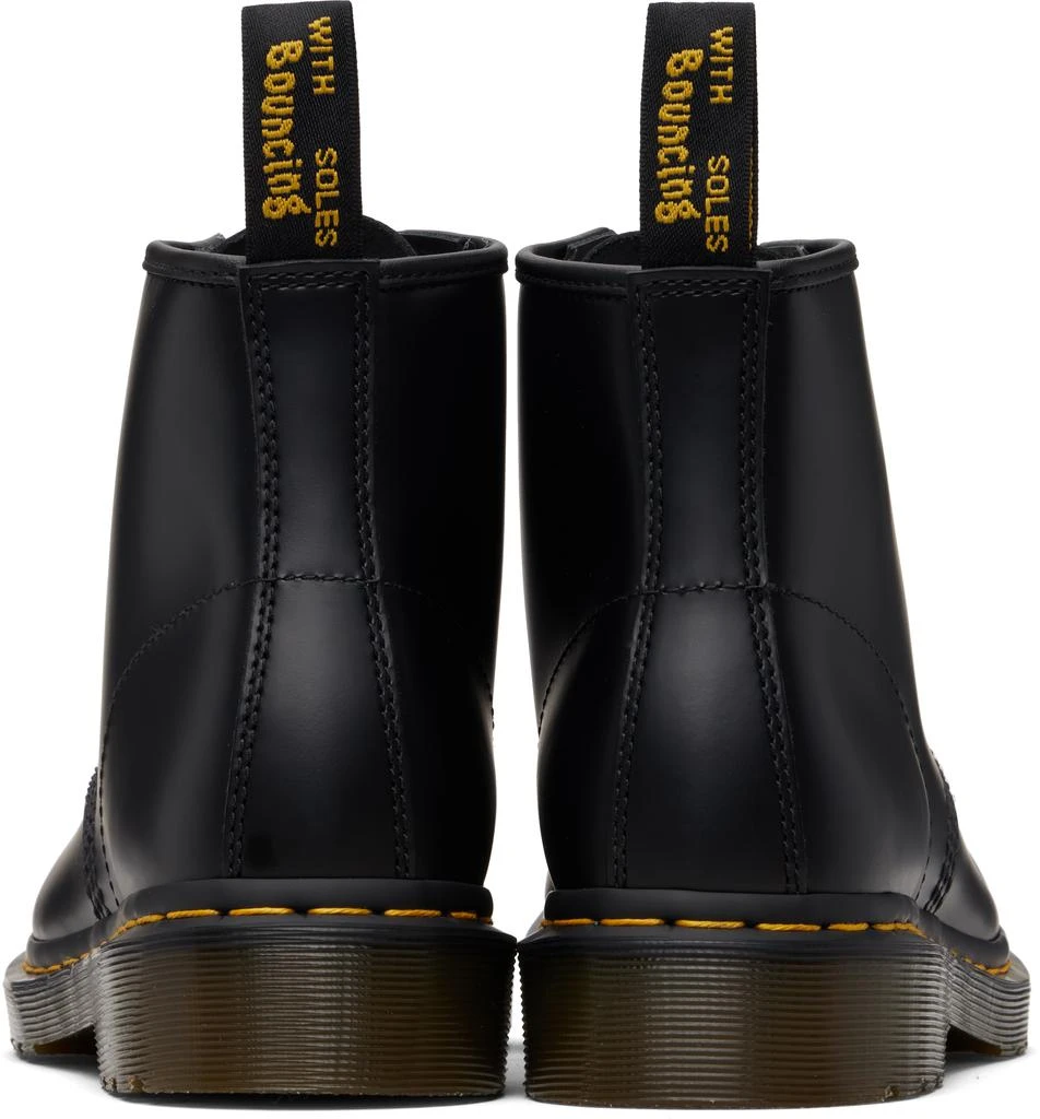 Dr. Martens Black 101 Yellow Stitch Smooth Leather Ankle  display picture 1