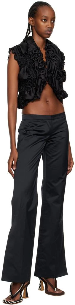 Feben Black Shirred Blouse 4
