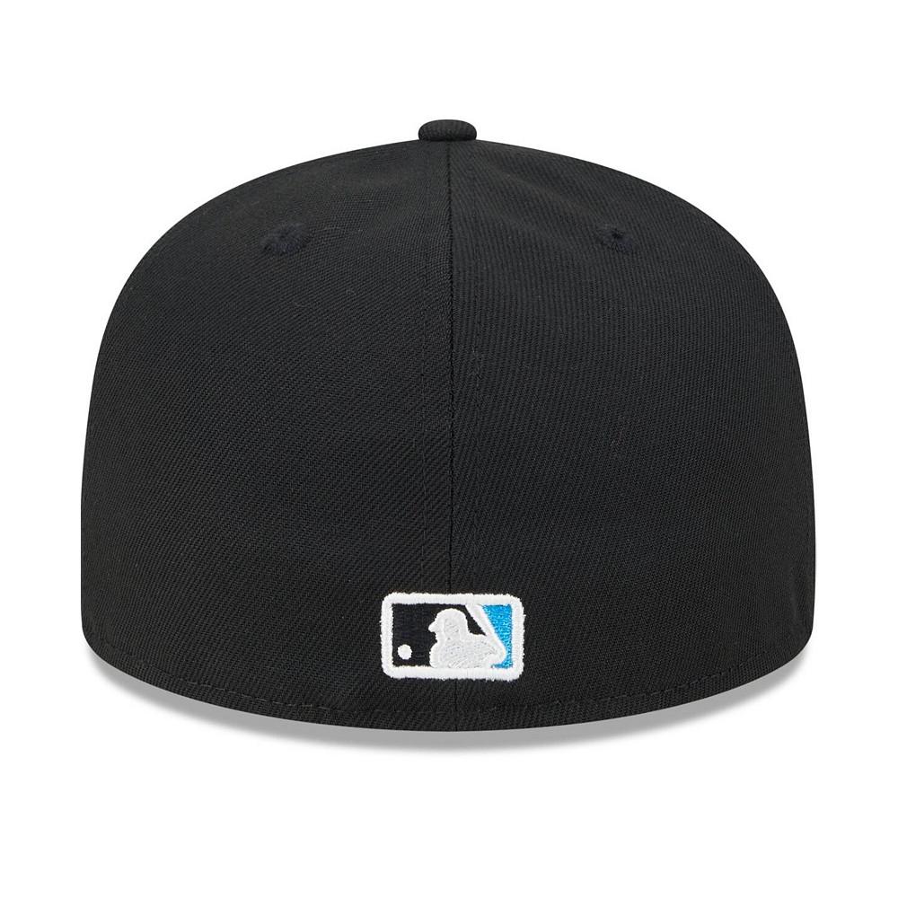 New Era Men's Cream/Black Miami Marlins 2024 MLB All-Star Game Workout 59FIFTY Fitted Hat