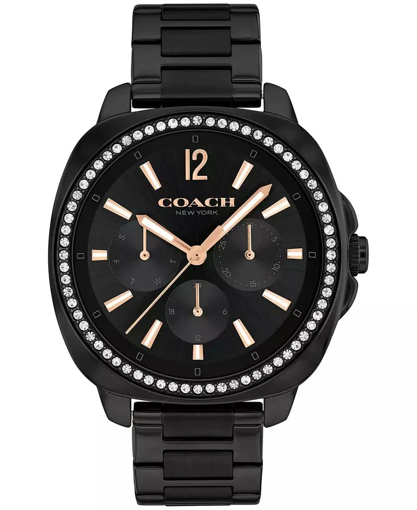 Coach Women's Kitt Ionic Plated Black Stainless Steel Bracelet Watch 1