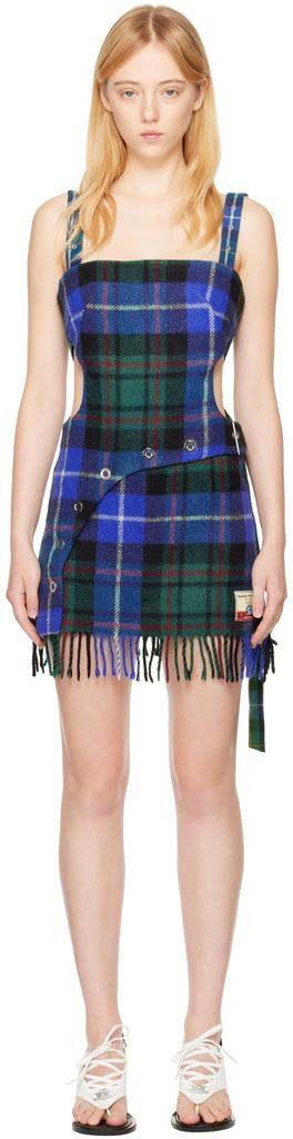 Rave Review Blue Yaam Minidress