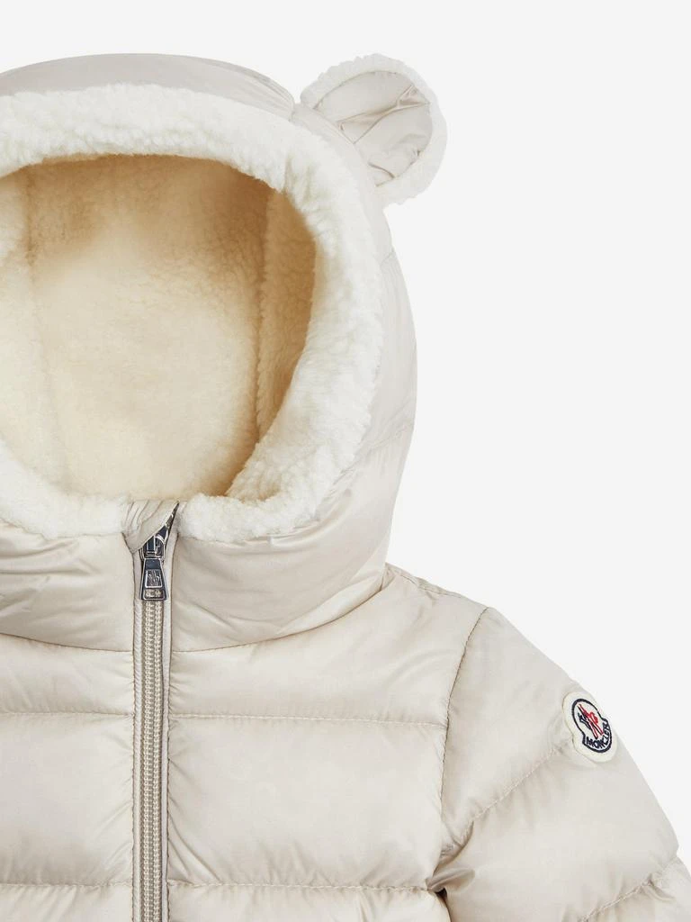 Moncler Moncler Enfant Baby Down Padded Borgan Jacket in Beige 3