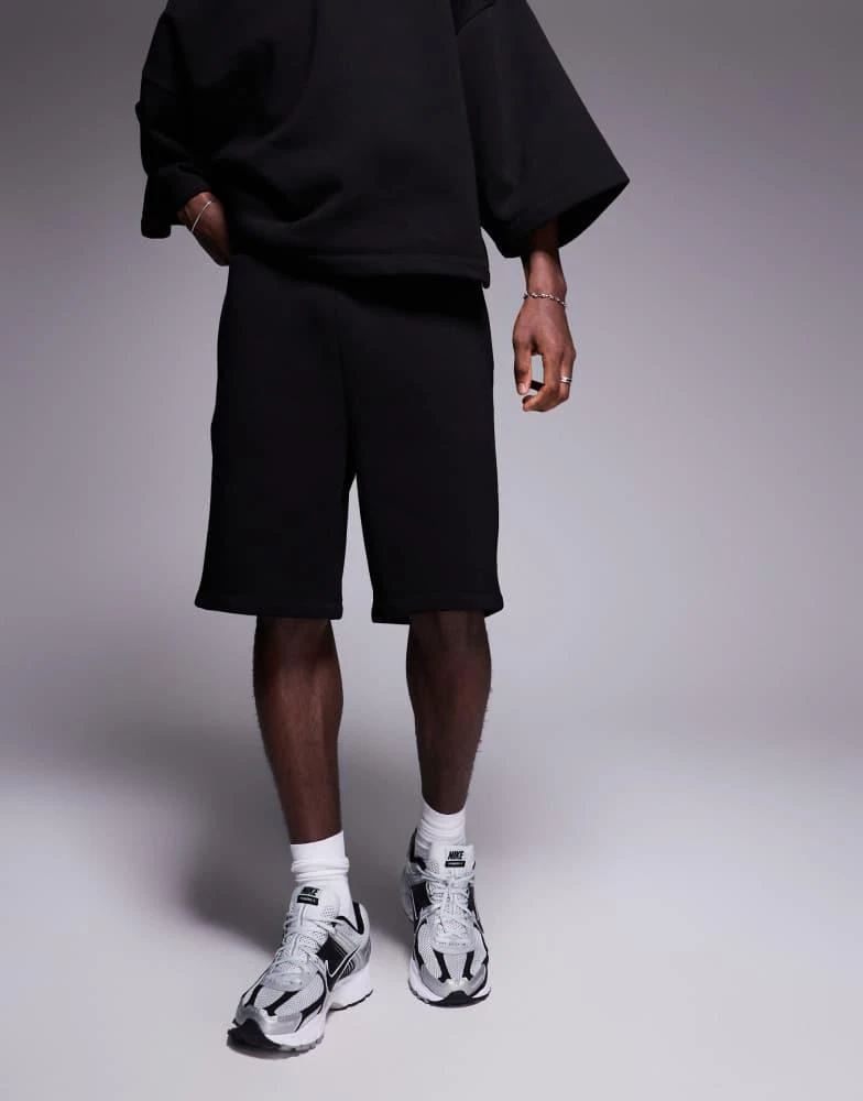 ASOS ASOS DESIGN oversized co-ord shorts in black 1