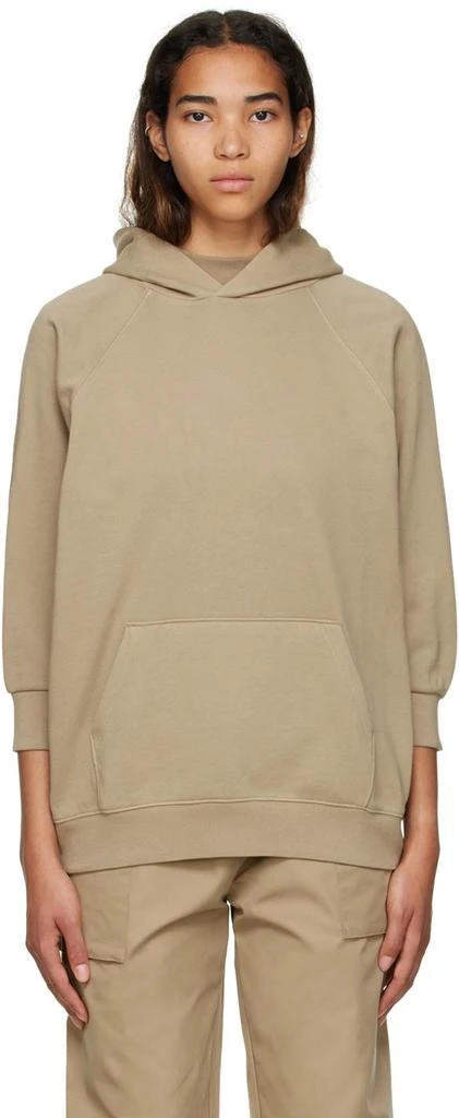 Fear of God ESSENTIALS Tan Cotton Hoodie 1