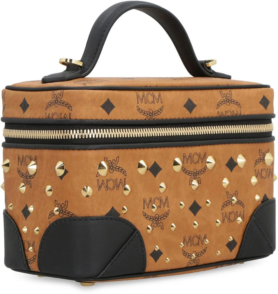 MCM MCM Logo Printed Zip-Up Wash Bag 3