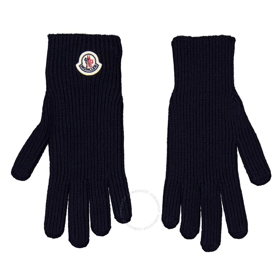 Moncler Logo-Patch Wool Gloves 1