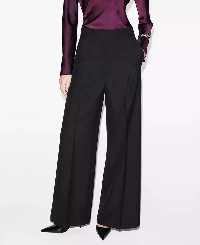 Mango Women
s Wool-Blend Suit Pants