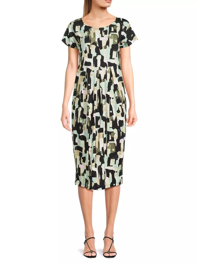 Masai Copenhagen Olnia Abstract Print Midi-Dress 3