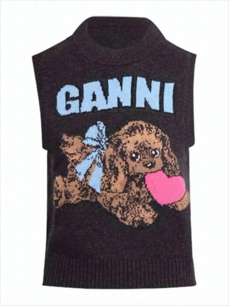 Ganni Sleeveless Knitted Sweater Vest
