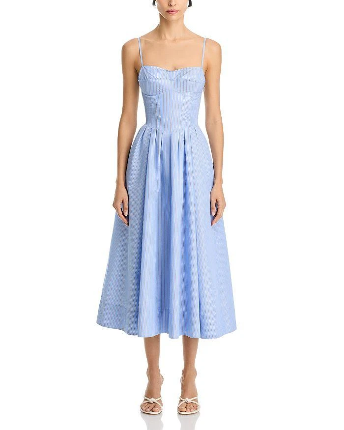 knee length dresses for ladies Kittiya Midi Dress - White