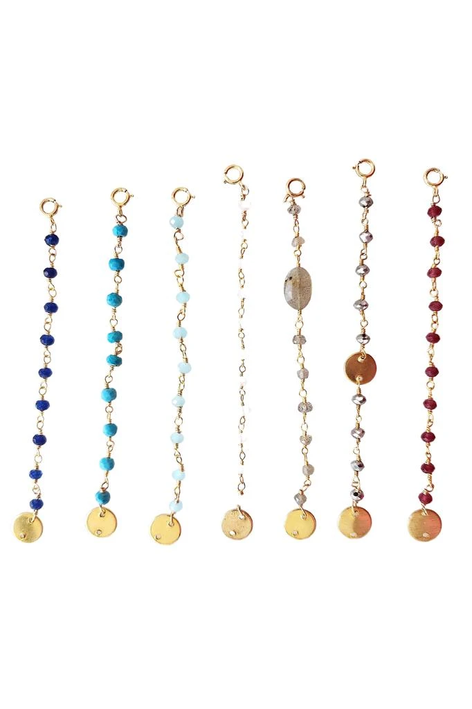 A Blonde and Her Bag Semi-Precious Bead Necklace Extender 4