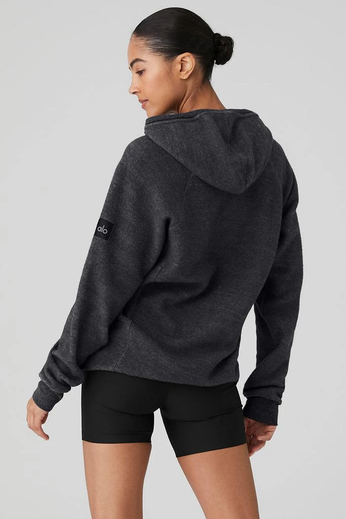 Alo Triumph Hoodie - Charcoal Black Triblend 2