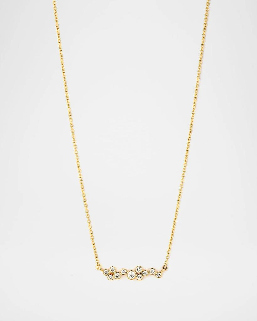 Syna 18k Champagne Diamond Baubles Stick Necklace 1