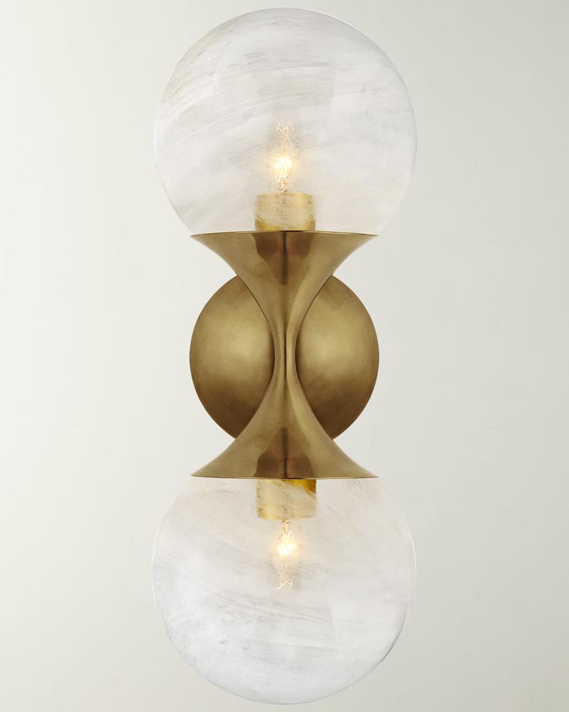 Visual Comfort Signature Cristol Small Double Sconce By AERIN