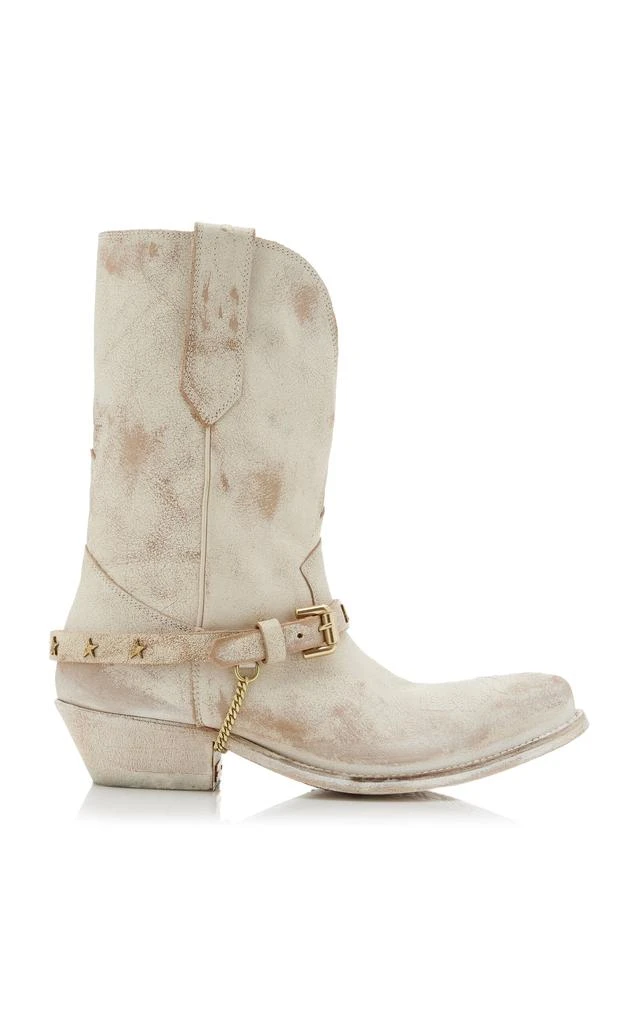 Golden Goose Golden Goose - Wish Star Leather Western Boots - White - IT 37 - Moda Operandi 1