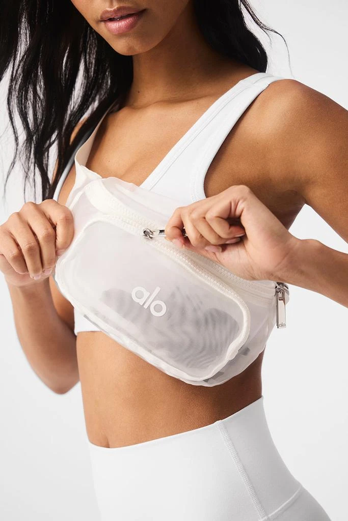 Alo Sheer Fanny Pack - White 5
