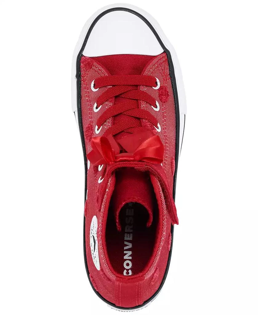 Converse Little Girls Chuck Taylor All Star Bows High Top Fastening Strap Casual Sneakers from Finish Line 5