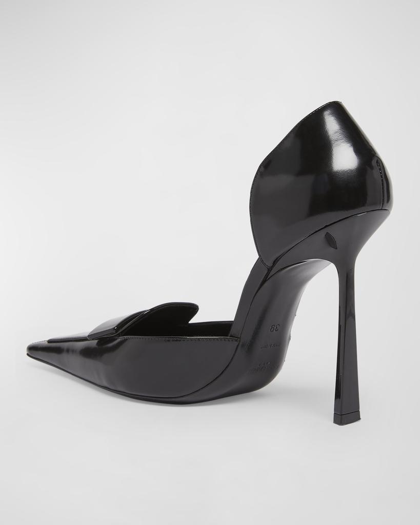 Yves Saint Laurent Leather D'Orsay Loafer Pumps - High Heels