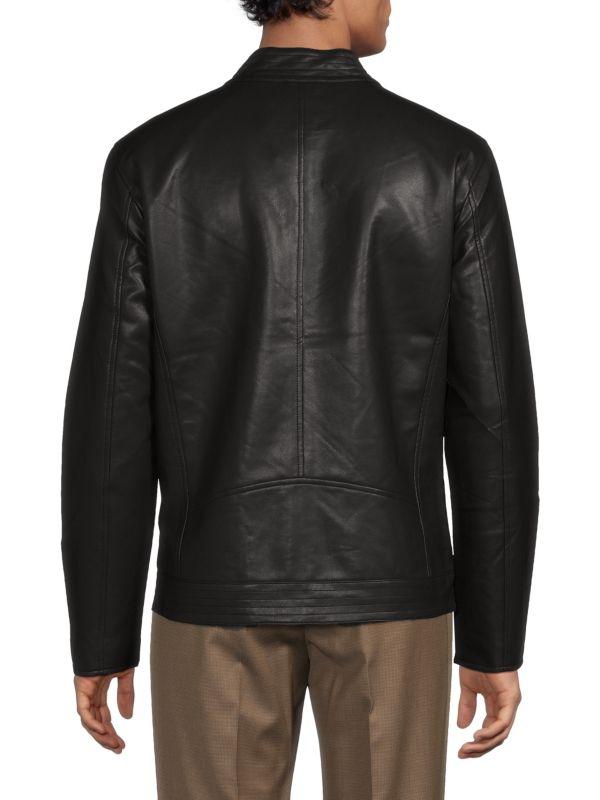 Slate & Stone Faux Leather Racer Jacket