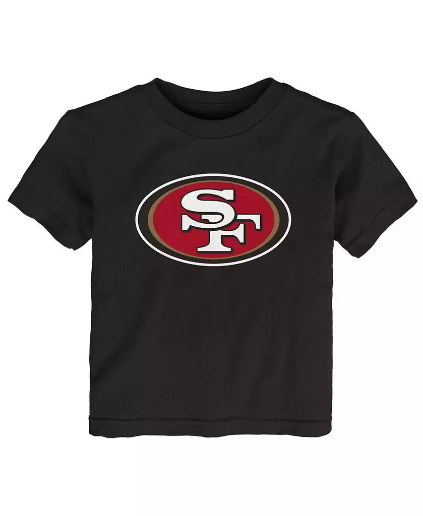 Outerstuff Toddler Boys and Girls Black San Francisco 49ers Primary Logo T-shirt