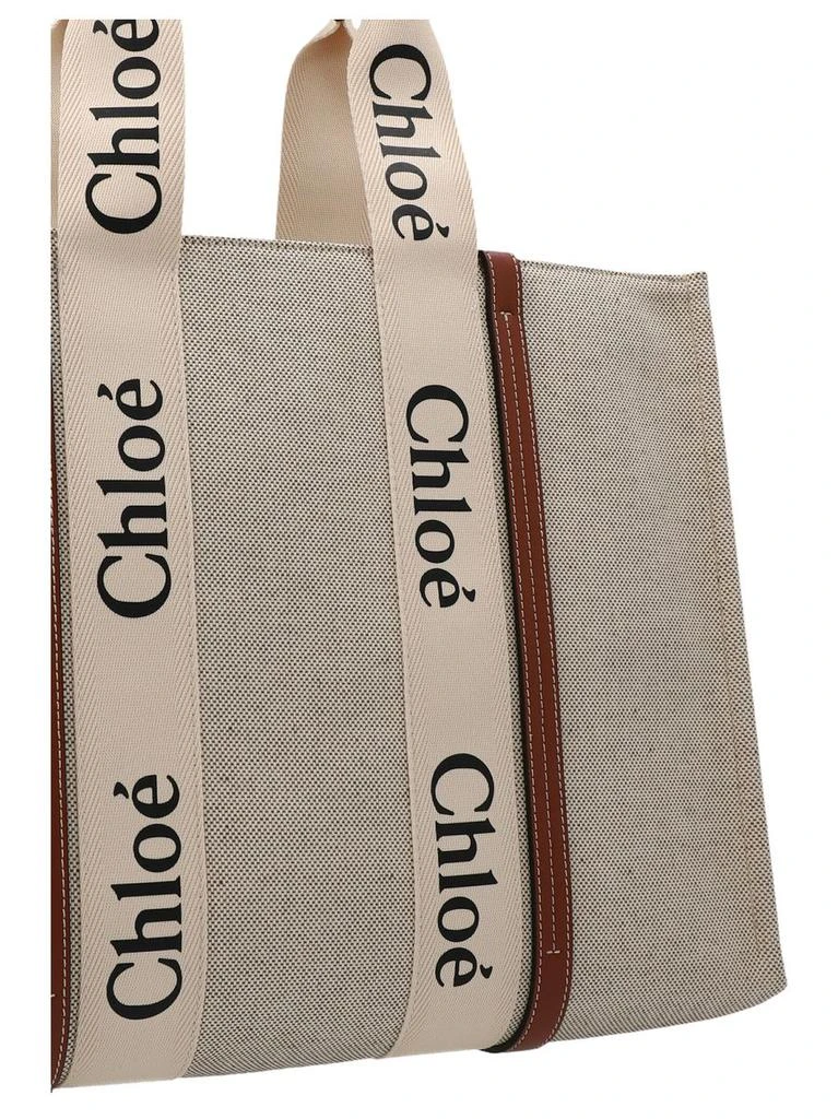 Chloé Chloé Woody Canvas Medium Tote 4