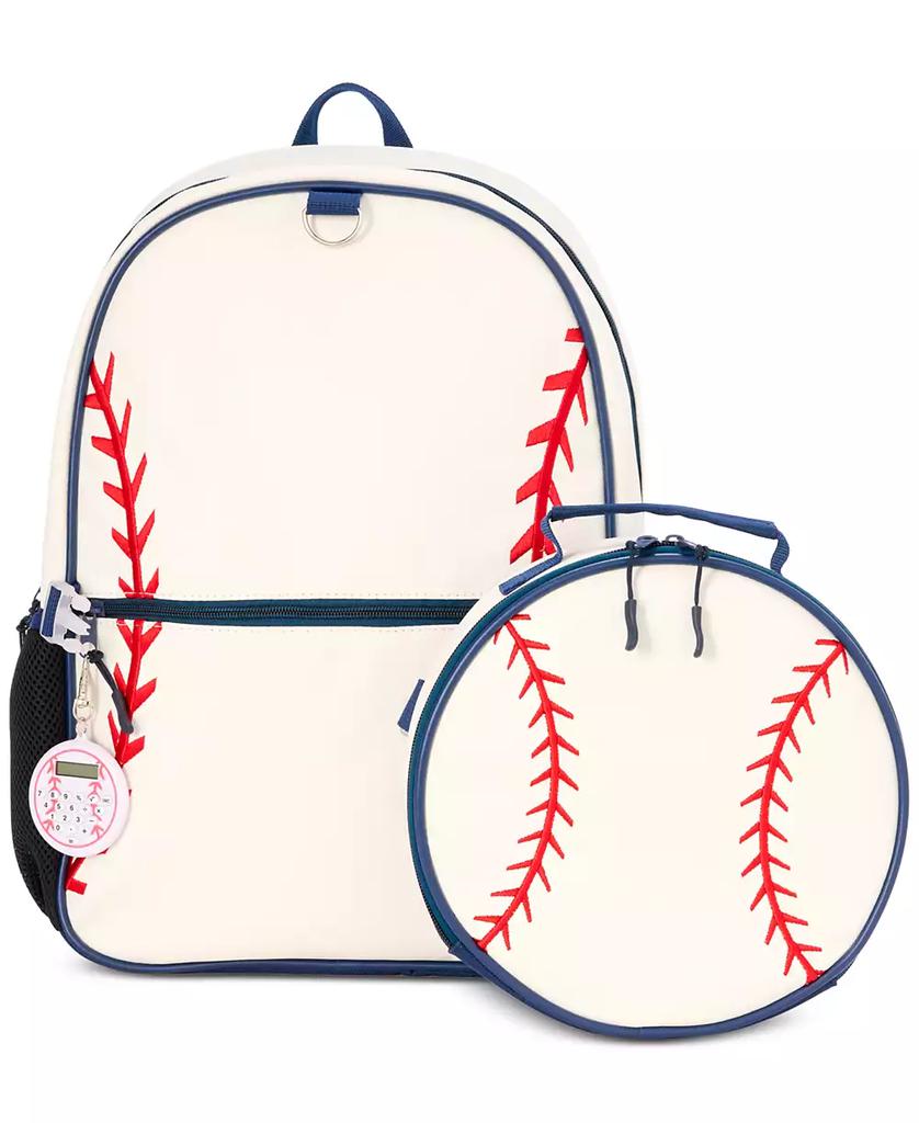 InMocean Boys Baseball Backpack, Keychain & Lunch Bag Set