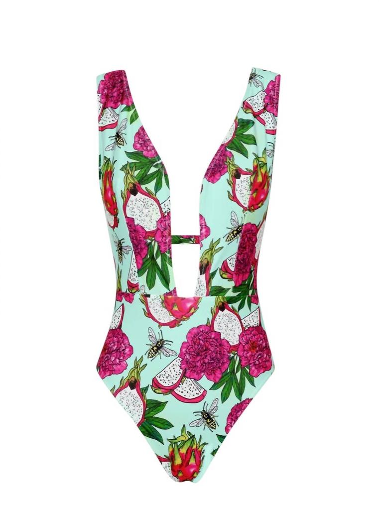 Lia Sahara Lia Sahara - Women's Plunge One Piece Swimsuit