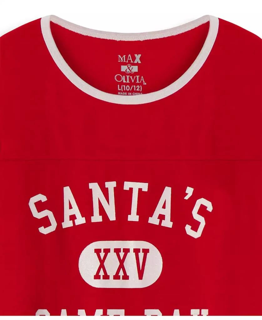 Max & Olivia Max and Olivia Girls Holiday Sleepshirt with matching socks set 2