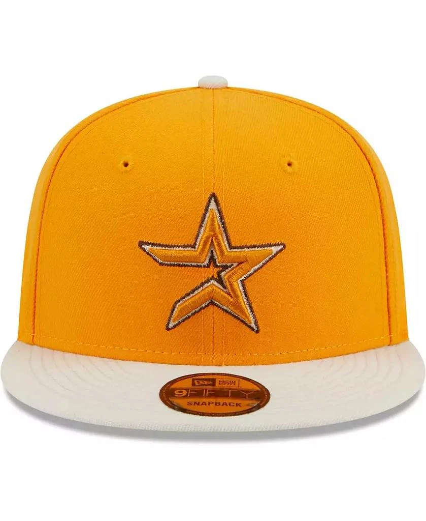 New Era Men's Gold Houston Astros Tiramisu 9FIFTY Snapback Hat 3