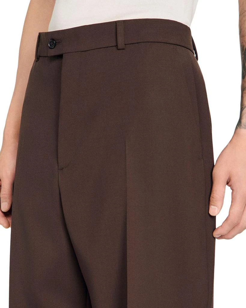 Sandro Oversized Fit Wool Suit Pants 5