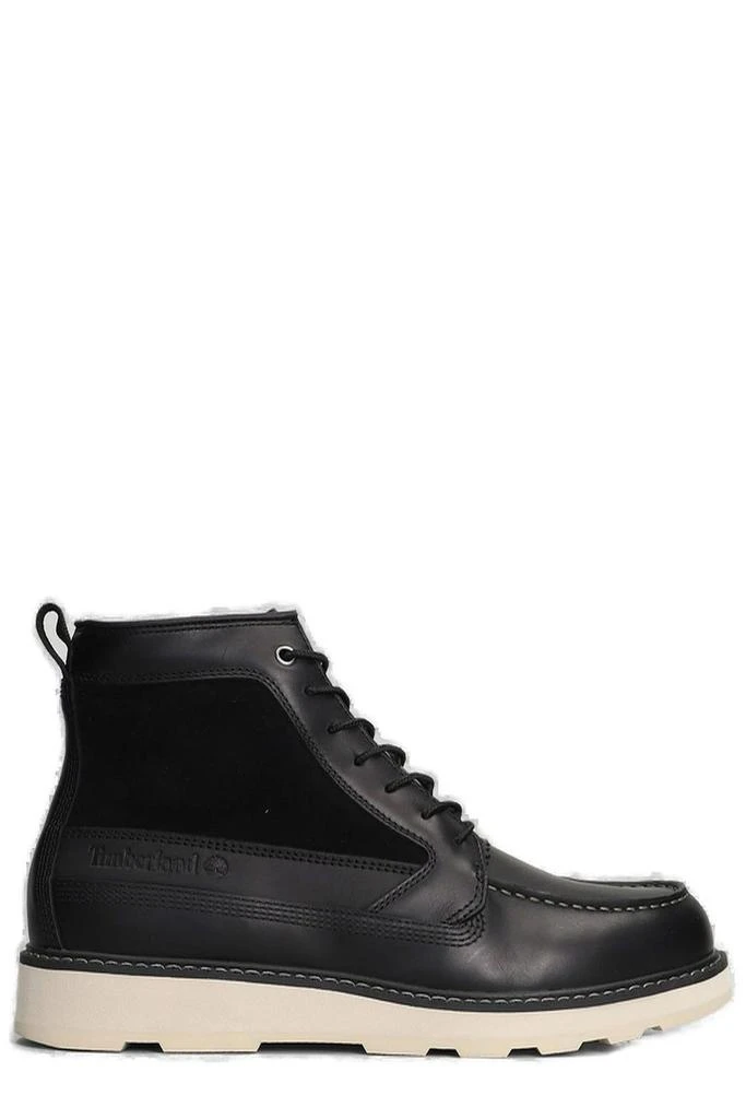 Timberland Black Leather Moc Toe Lace-Up Boots Timberland Redwood Falls Waterproof Moc-Toe Boot  main image 2